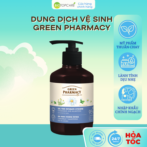 Dung Dịch Vệ Sinh Phụ Nữ Green Pharmacy Hoa Cúc 370ml