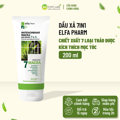 Dầu xả Elfa Pharm 7in1 chống rụng tóc chiết xuất 7 loại tinh dầu thảo dược 200ml
