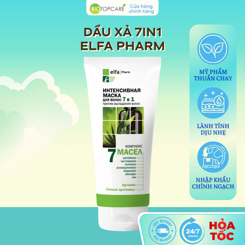 Dầu xả Elfa Pharm 7in1 chống rụng tóc chiết xuất 7 loại tinh dầu thảo dược 200ml