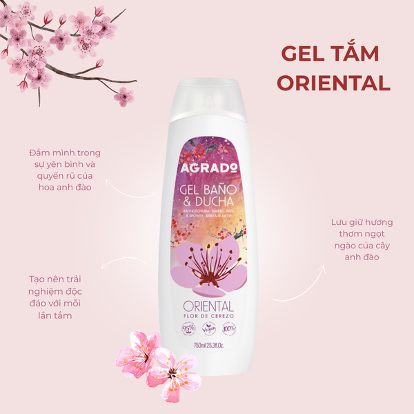 Gel tắm Agrado Oriental 750ml