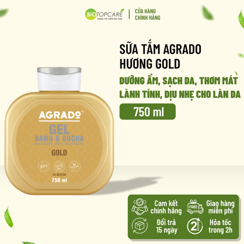 Sữa tắm Agrado Gold 750ml