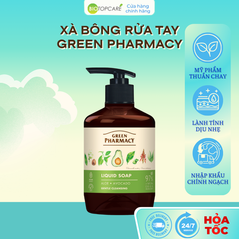 Xà phòng rửa tay Green Pharmacy Lô hội và Bơ 460ml