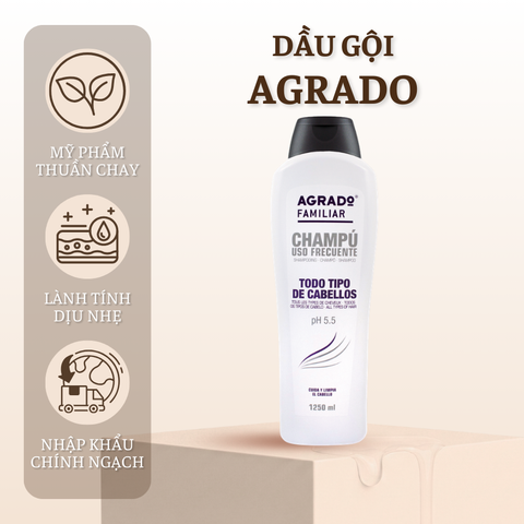 Dầu gội Agrado dành cho mọi loại tóc 1250ml