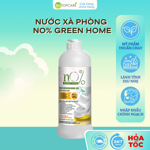 Gel rửa chén bát nO% Green Home Eco với mù tạt 500ml