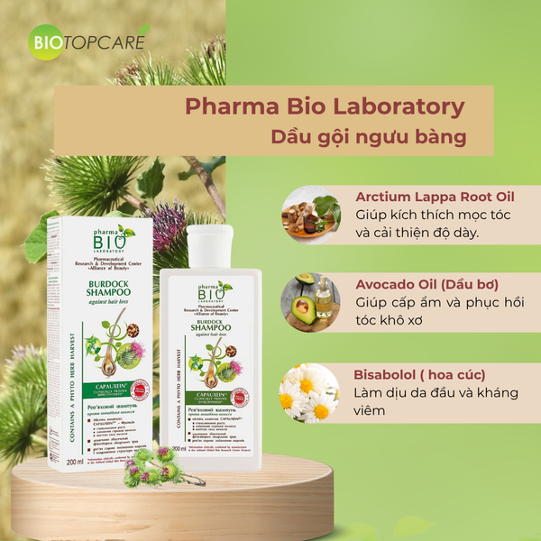 Pharma Bio Laboratory Dầu gội ngưu bàng 200ml