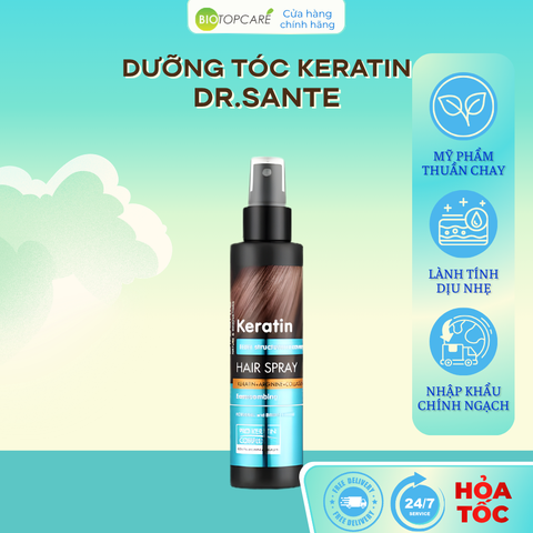 Xịt dưỡng tóc Dr.Sante Keratin phục hồi cấu trúc tóc 150ml