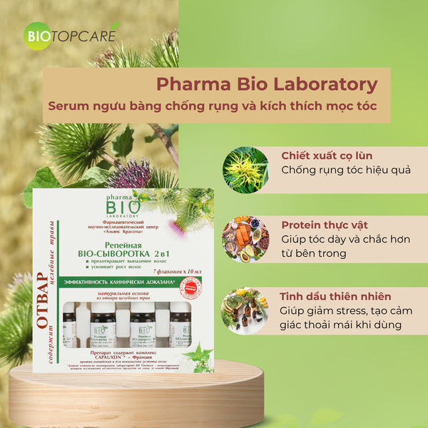 Pharma BIO LABORATORY - Bộ giải pháp trị rụng tóc & kích thích mọc tóc