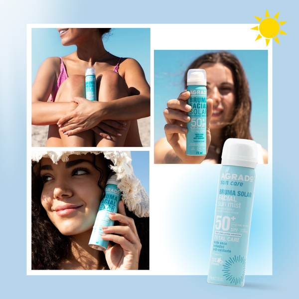 Xịt chống nắng Agrado dành cho da mặt SPF50+ 75ml