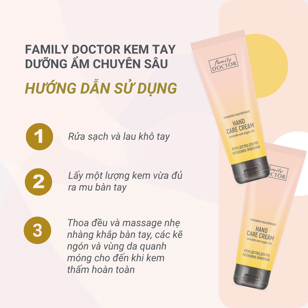 Family Doctor Kem tay dưỡng ẩm chuyên sâu 75ml