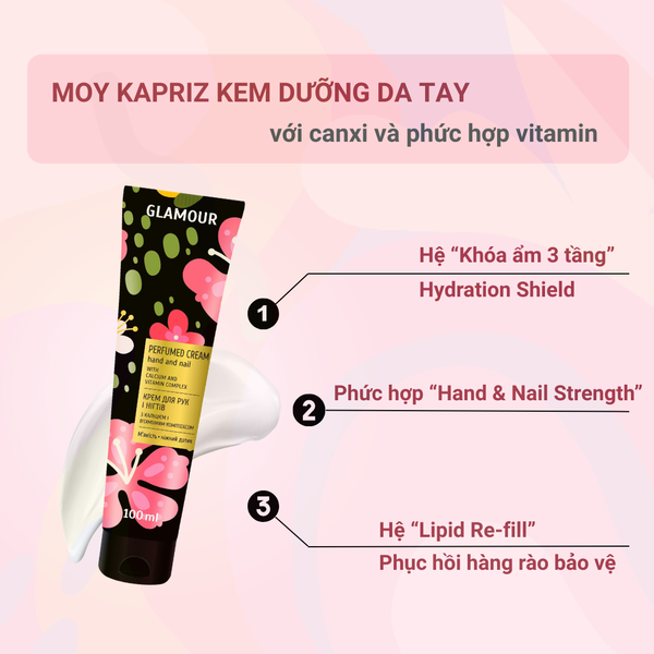 Moy Kapriz Kem dưỡng da tay với canxi và phức hợp vitamin 100ml
