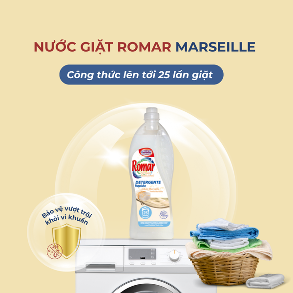 Nước giặt Romar Marseille 1500ml