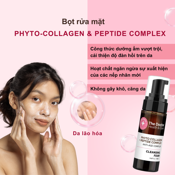 The Doctor Health & Care PHYTO COLLAGEN-PEPTIDE COMPLEX Сleansing foam 150ml Bọt rửa mặt