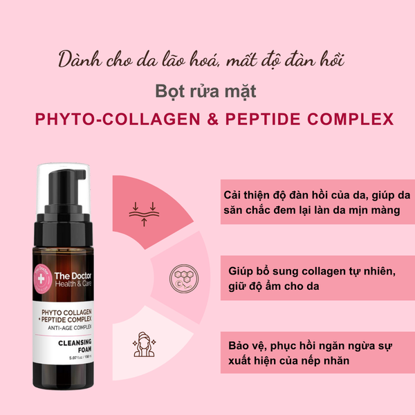 The Doctor Health & Care PHYTO COLLAGEN-PEPTIDE COMPLEX Сleansing foam 150ml Bọt rửa mặt