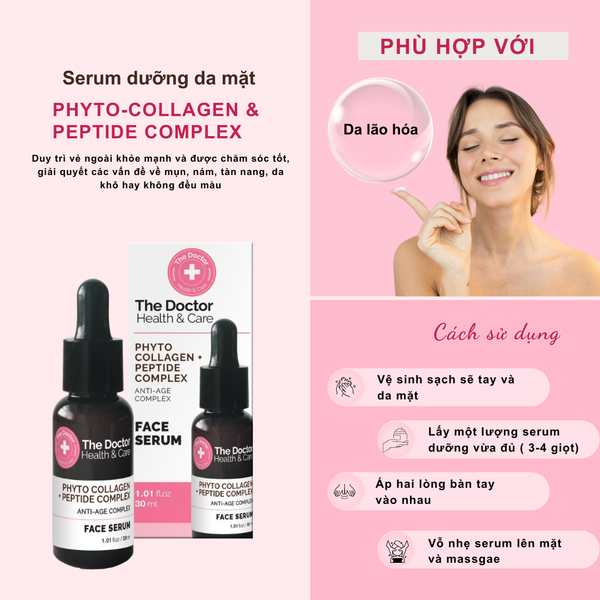 The Doctor Health & Care PHYTO COLLAGEN-PEPTIDE COMPLEX Face serum 30ml Serum dưỡng da mặt