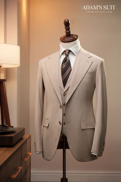 Áo vest be kẻ AV438