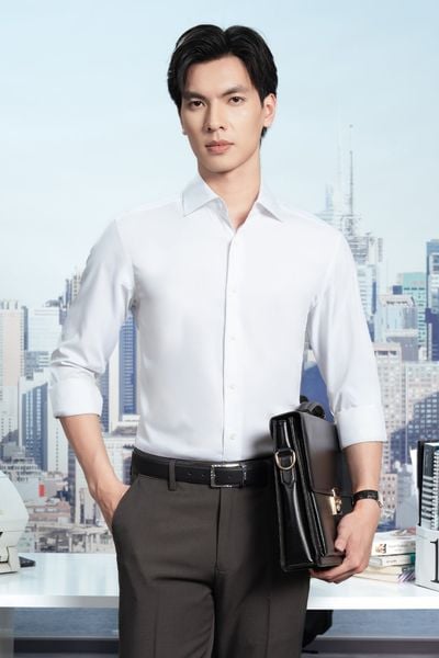 Sơ mi trắng trơn SMC215T