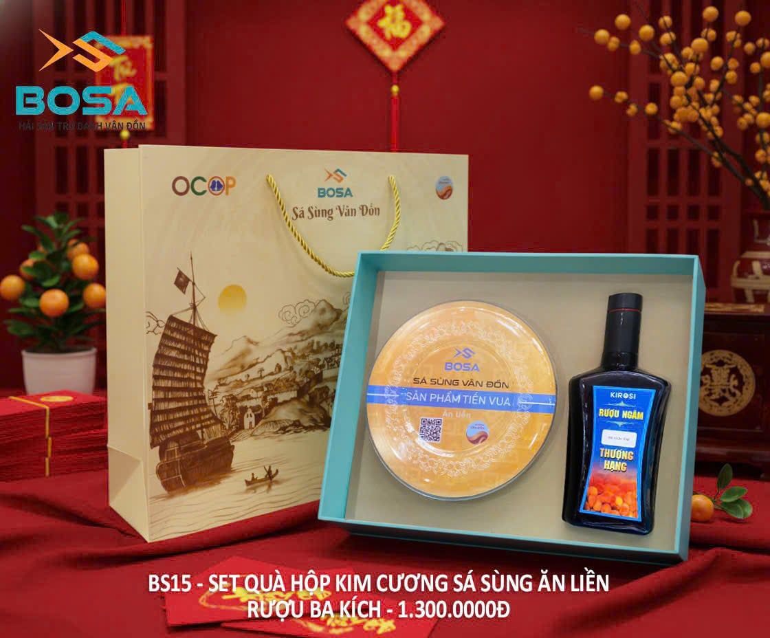 hop qua sa sung an lien ruou ngam 1300k