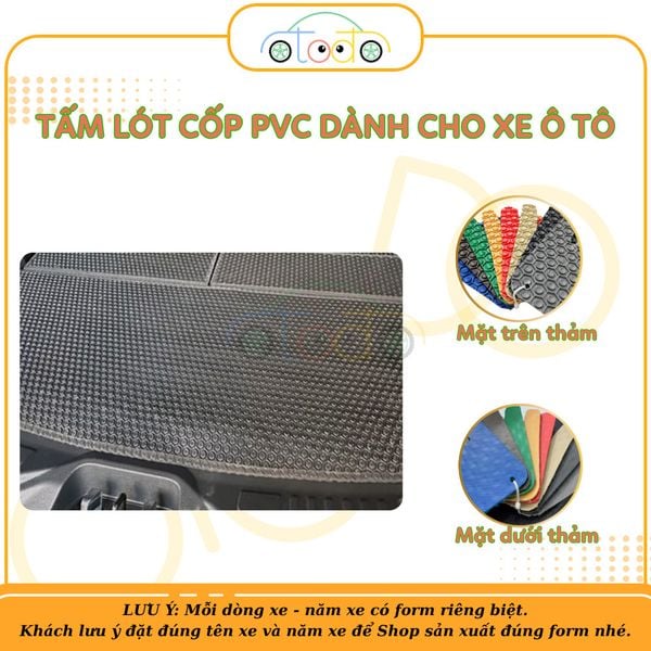 Lót cốp nhựa PVC xe Hyundai Grand i10 (Sedan) năm 2012-2023 5 chỗ bền đẹp, sang trọng