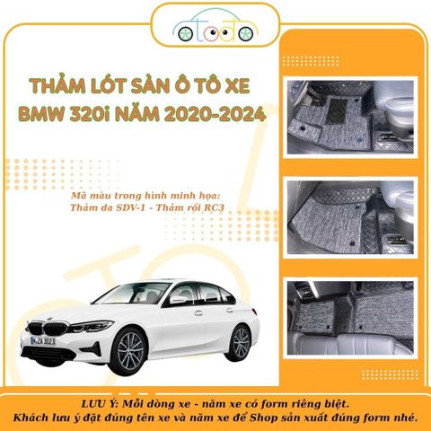 Bộ thảm lót sàn da cao cấp dành riêng cho BMW 320i năm 2020-2024 (5 chỗ)