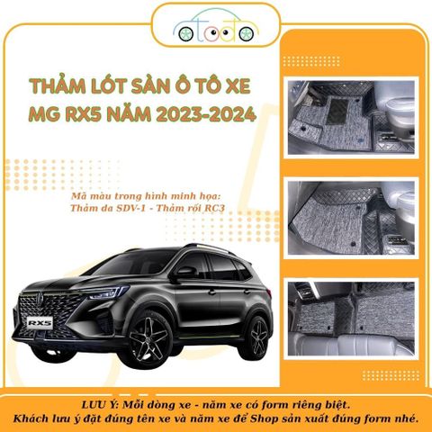 Thảm lót sàn dành riêng cho xe MG RX5 năm 2023-2024 5 chỗ không mùi, dễ vệ sinh