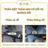 Bộ thảm trải sàn 6d cho xe 5 chỗ LEXUS LS600 năm 2006-2016 dễ dàng vệ sinh