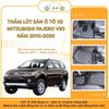 Thảm lót sàn may đo cho xe 5 chỗ MITSUBISHI PAJERO V93 năm 2010-2020 form chuẩn