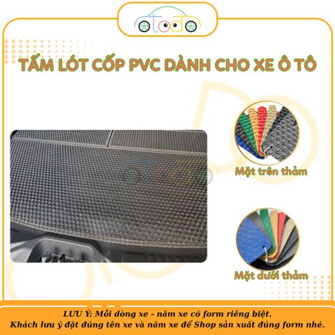 Lót cốp nhựa PVC xe Ssangyong Chairman năm 1999 5 chỗ gồm lót sàn và ốp lưng - bền đẹp, sang trọng