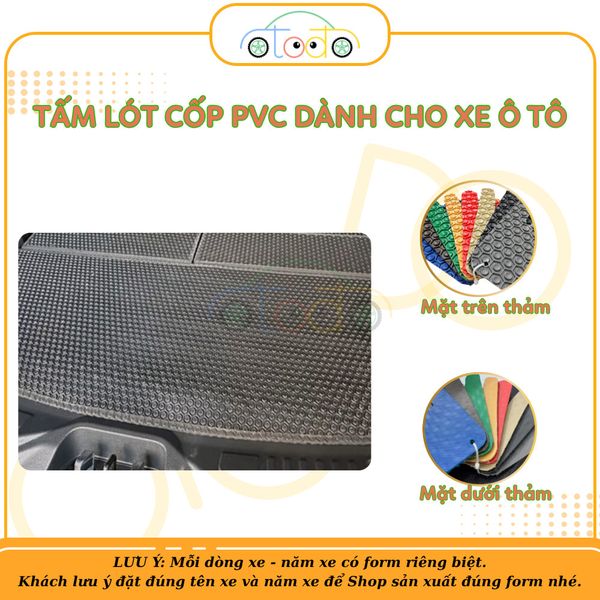 Lót cốp xe Honda Civic năm 2022-2024 5 chỗ nhựa PVC cao cấp không mùi, bền bỉ