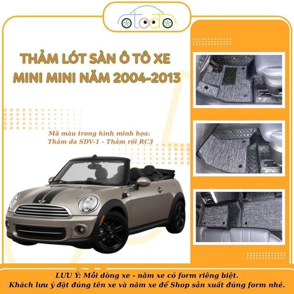 Thảm lót sàn xe hơi MINI MINI năm 2004-2013 5 chỗ hàng cao cấp