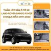 Thảm lót sàn ô tô cắt theo form xe LAND ROVER RANGE ROVER EVOQUE năm 2011-2020 (5 chỗ)