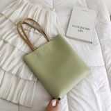  Túi Tote Da PU Tối Giản Với Thiết Kế Trơn 