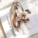  Dây Móc Khóa Túi Xách Búp Bê Vải Hình Chú Thỏ 