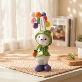  Tượng Chú Thỏ Dễ Thương Cầm Bóng Bay 