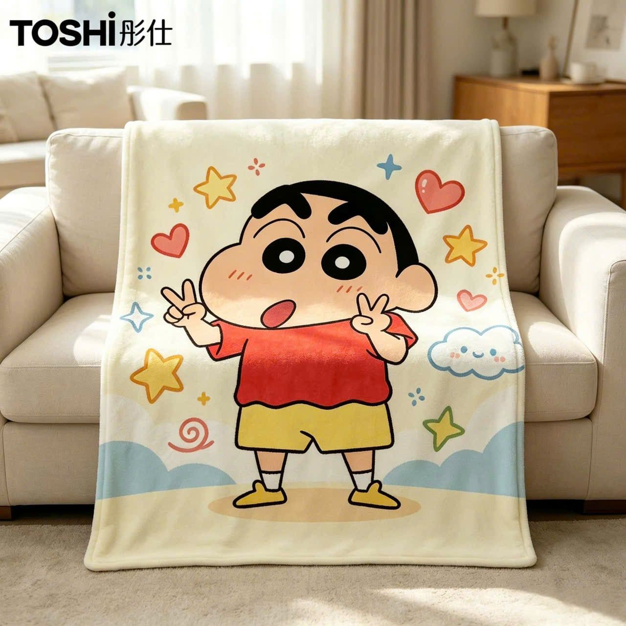  Chăn Flannel Họa Tiết Shin-Chan 