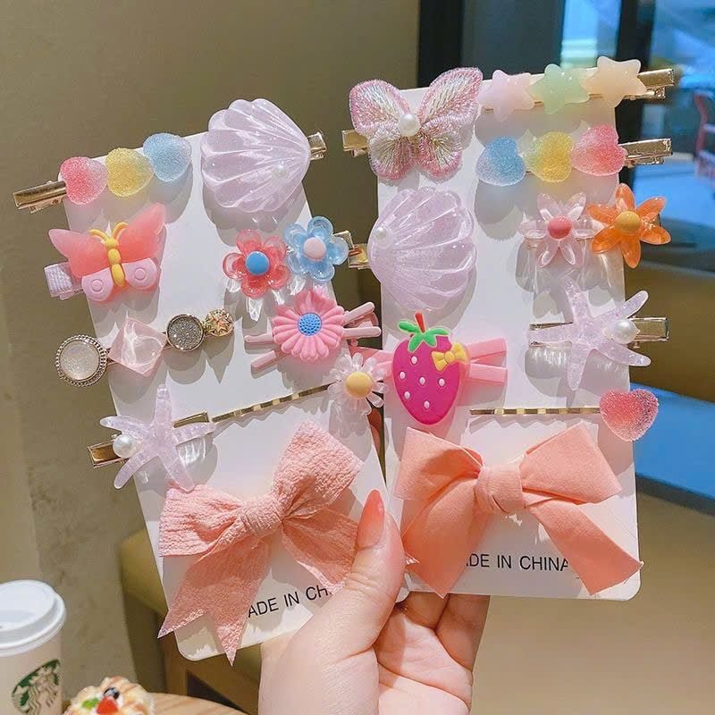  Set Kẹp Tóc Ngôi Sao Biển Và Nơ 