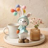  Tượng Chú Thỏ Dễ Thương Cầm Bóng Bay 