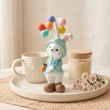  Tượng Chú Thỏ Dễ Thương Cầm Bóng Bay 
