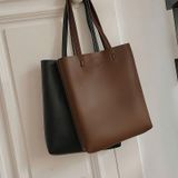  Túi Tote Da PU Tối Giản Với Thiết Kế Trơn 