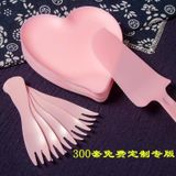  Set Nĩa Dao Dùng Ăn Bánh Kem 1 Lần 