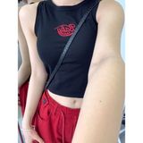 Áo Tank Top Dáng Cropput Có Mút 