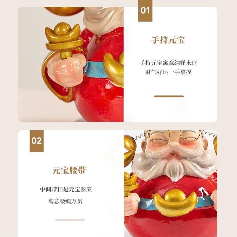  Tượng Lật Đật Tứ Hỷ Thần Tài 