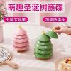  Đĩa Chấm Hình Cây Thông Nhựa 