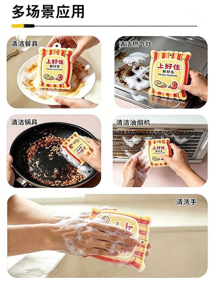  Mút Rửa Chén In Hoa 