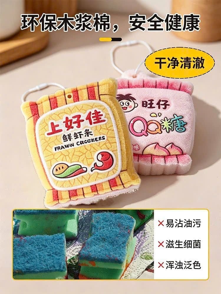  Mút Rửa Chén In Hoa 