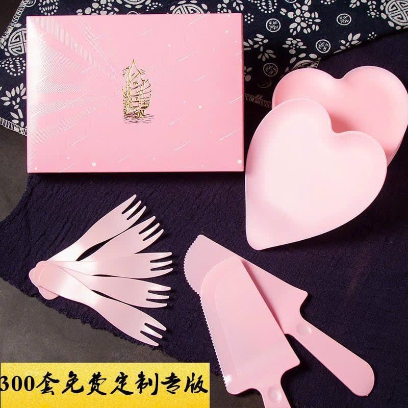  Set Nĩa Dao Dùng Ăn Bánh Kem 1 Lần 