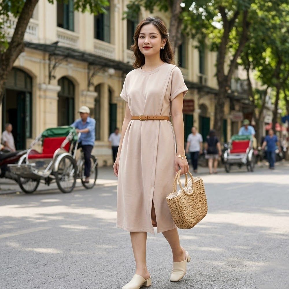  Đầm Suông T-Shirt Dress Phong Cách Tối 