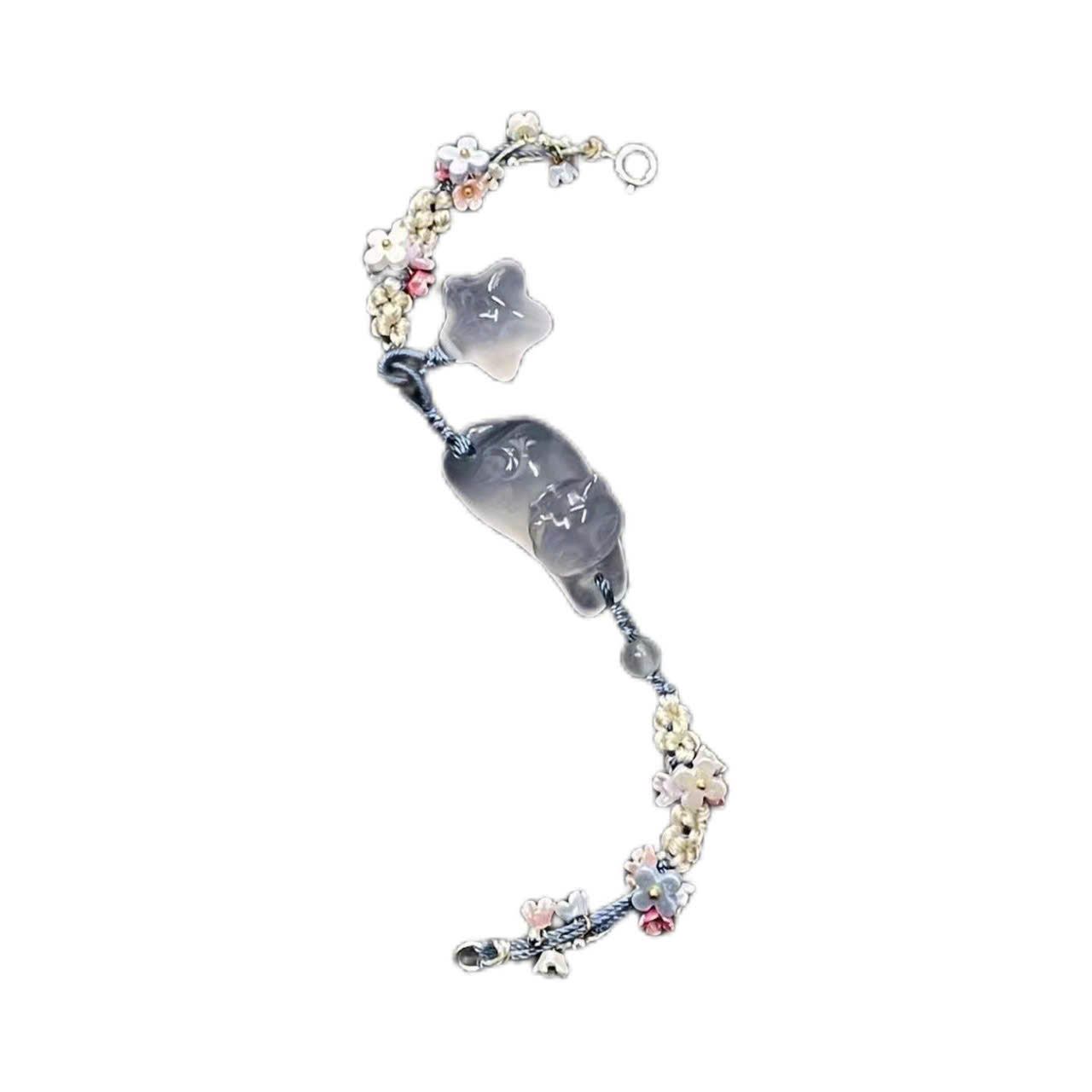  Vòng Tay Dệt Mèo Ngôi Sao Nhỏ Osmanthus 