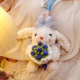  Móc Khóa Thỏ ôm Hoa 