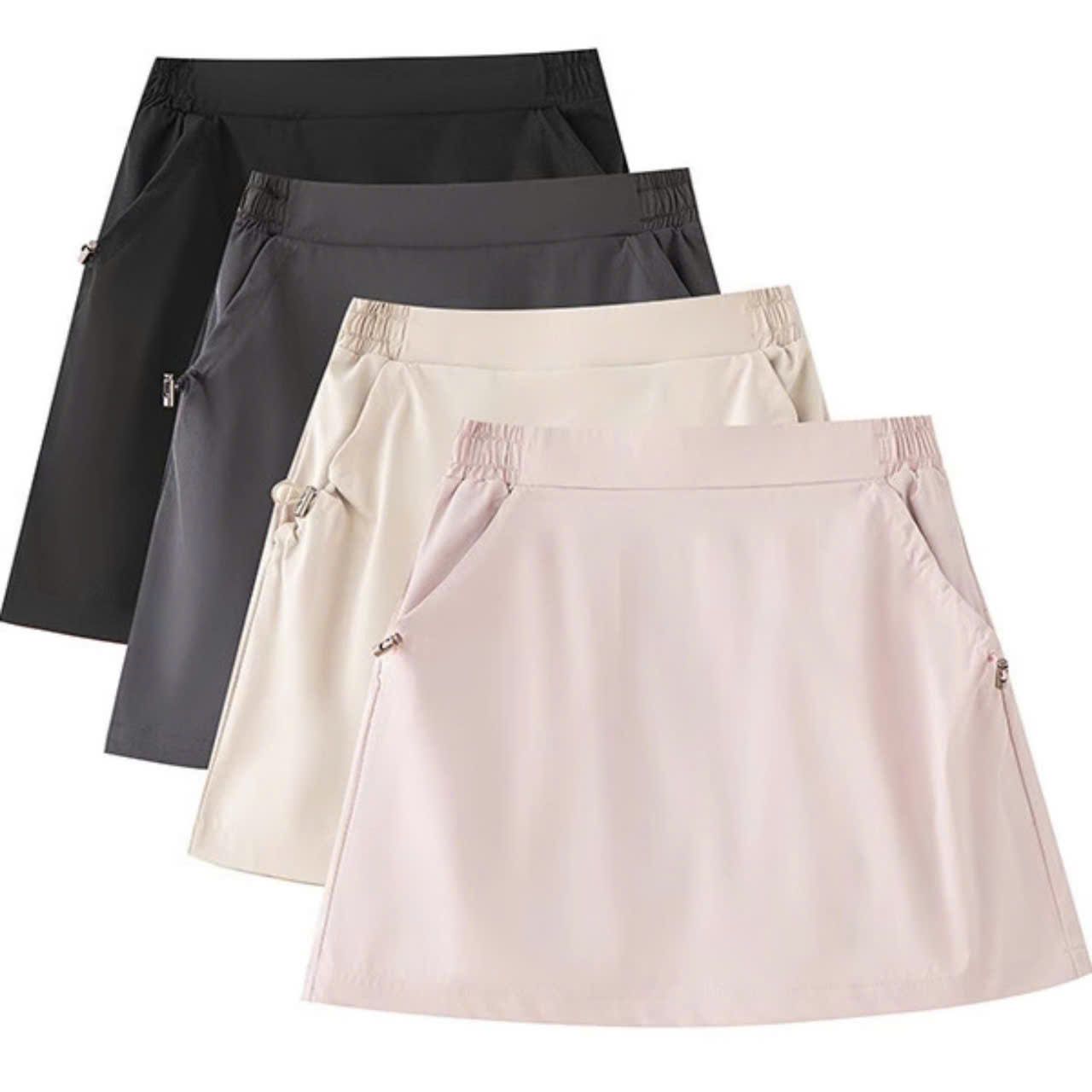  Chân Váy Chữ A Lụa Dày Dặn Kèm Lót 