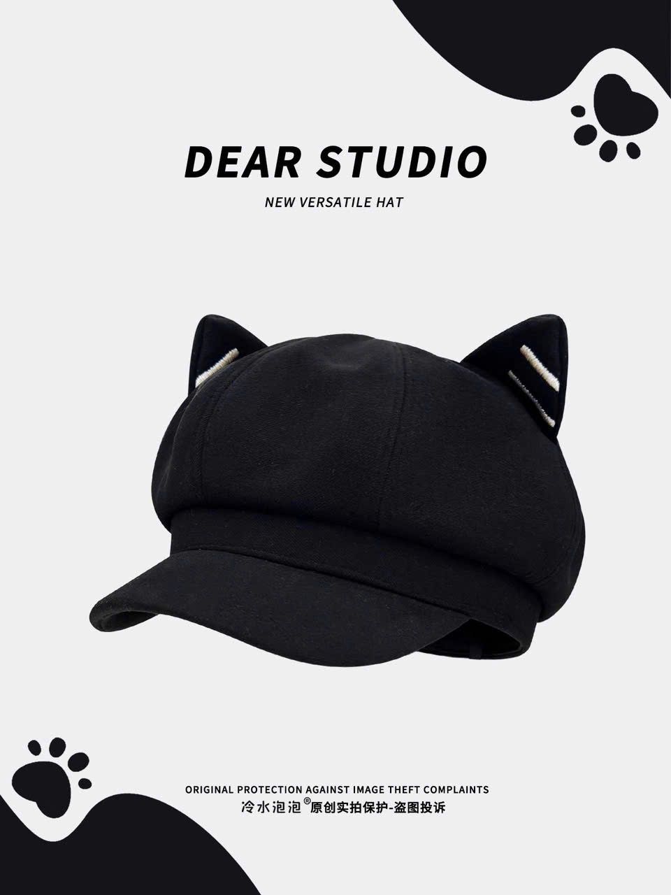  Mũ Mây Tai Mèo Dễ Thương 